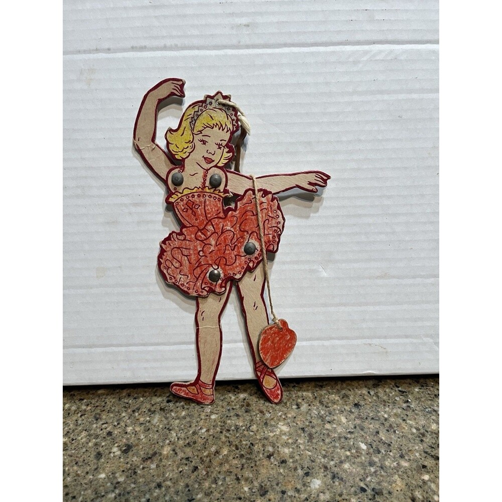 Vintage Paper Doll ballerina Hinges Puppet Moveable
